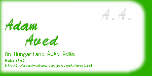 adam aved business card